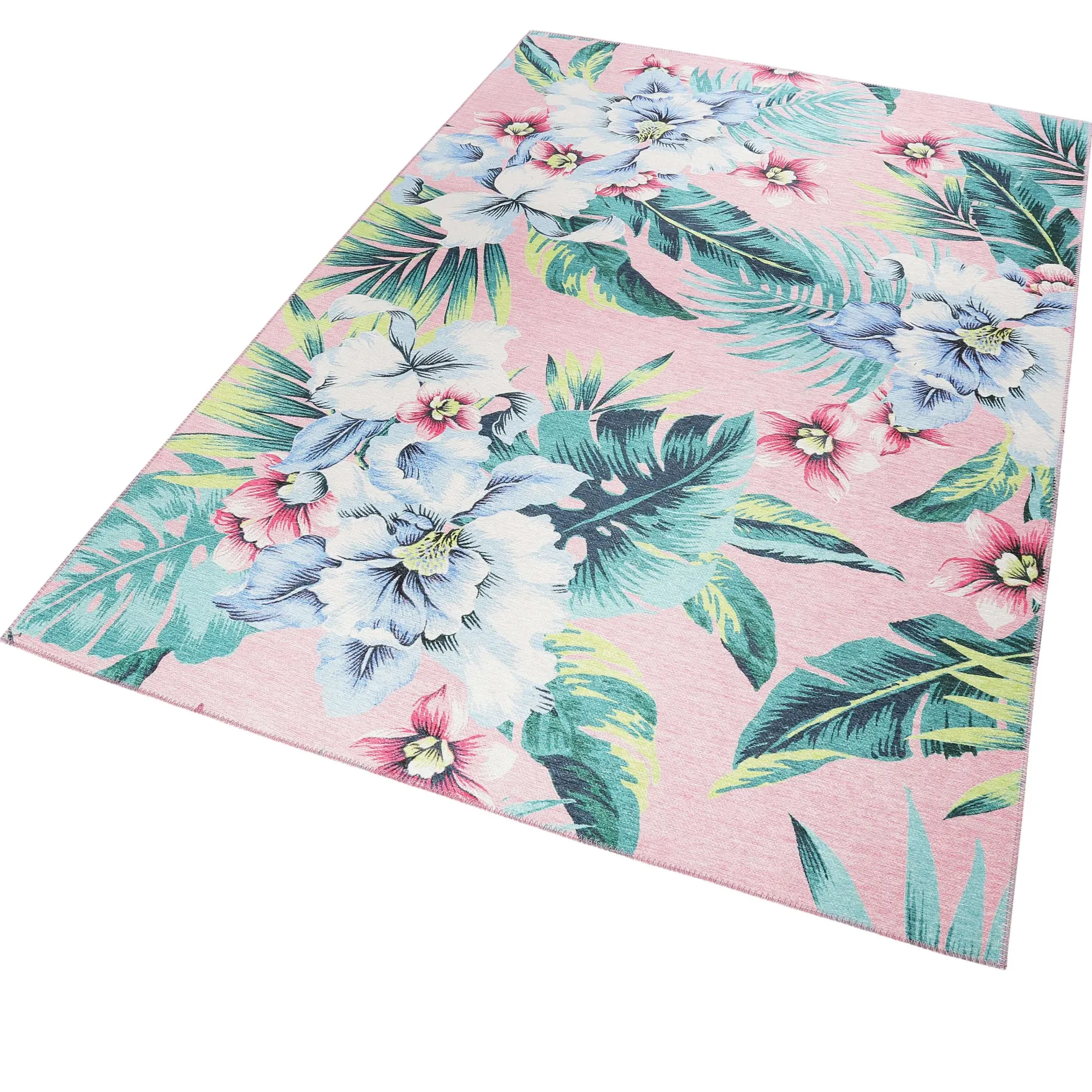 Accessorize Teppich 190x290 Pink Blumenmuster