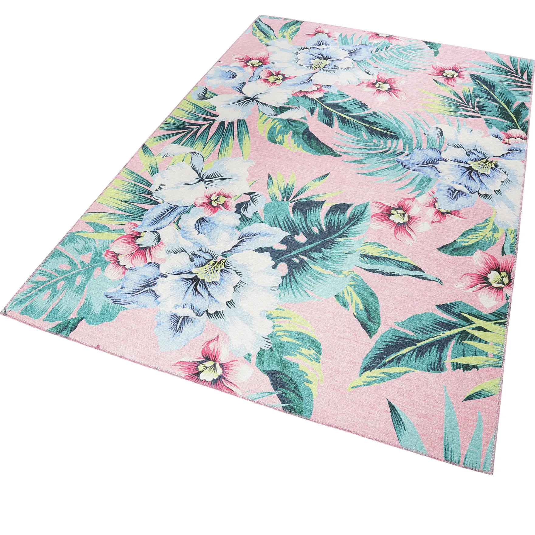 Accessorize Teppich 240x290 Pink Blumenmuster