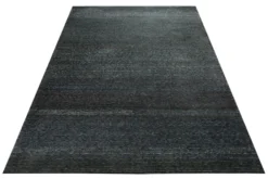 Anthrazit im Streifenlauf - Handtuft 160 x 230 cm