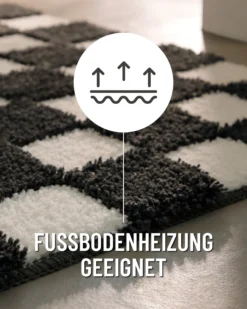 Badteppich Anthrazit Grau "Bobbi" WECONhome