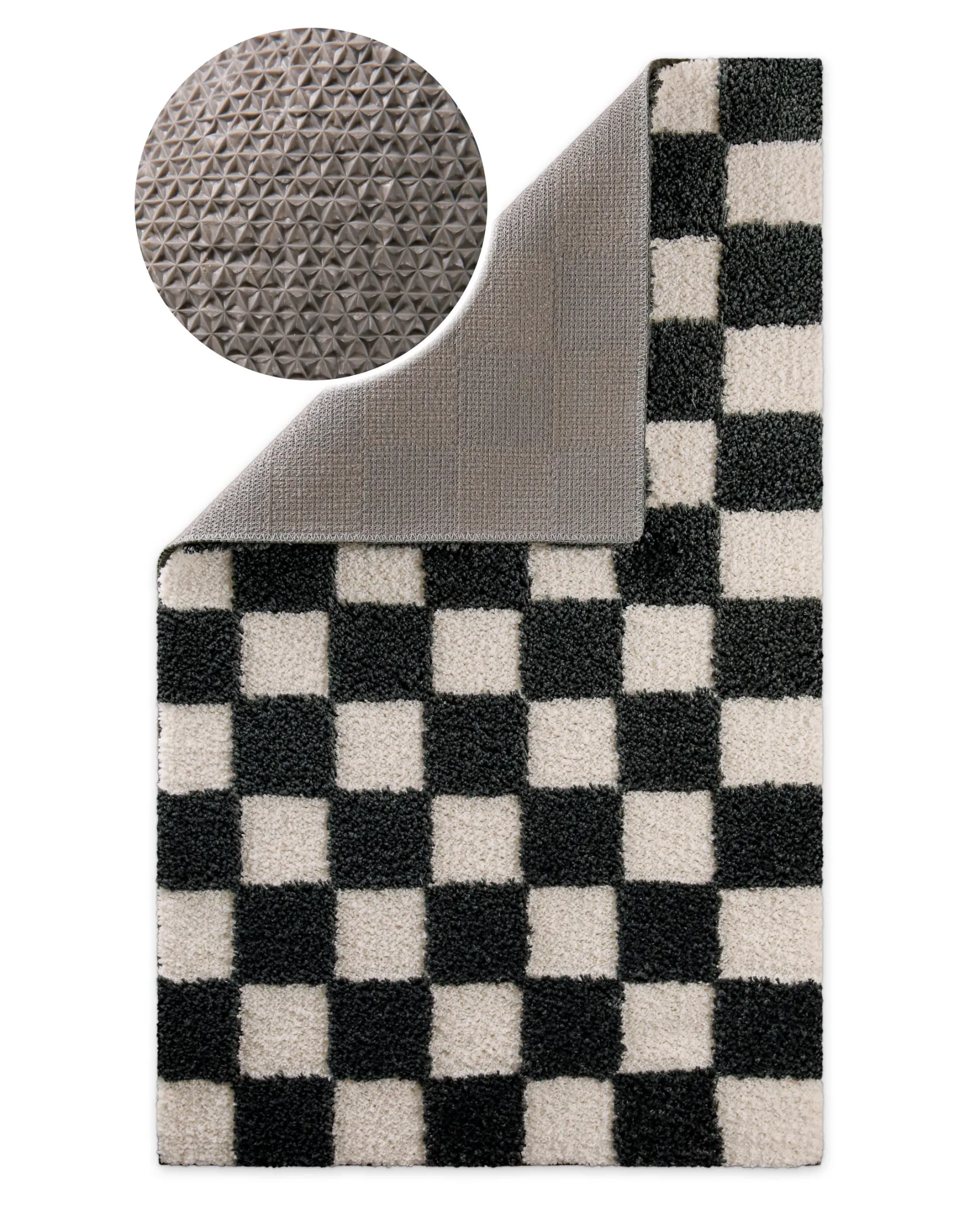 Badteppich Anthrazit Grau "Bobbi" WECONhome