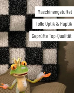 Badteppich Anthrazit Grau