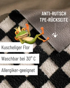 Badteppich Anthrazit Grau