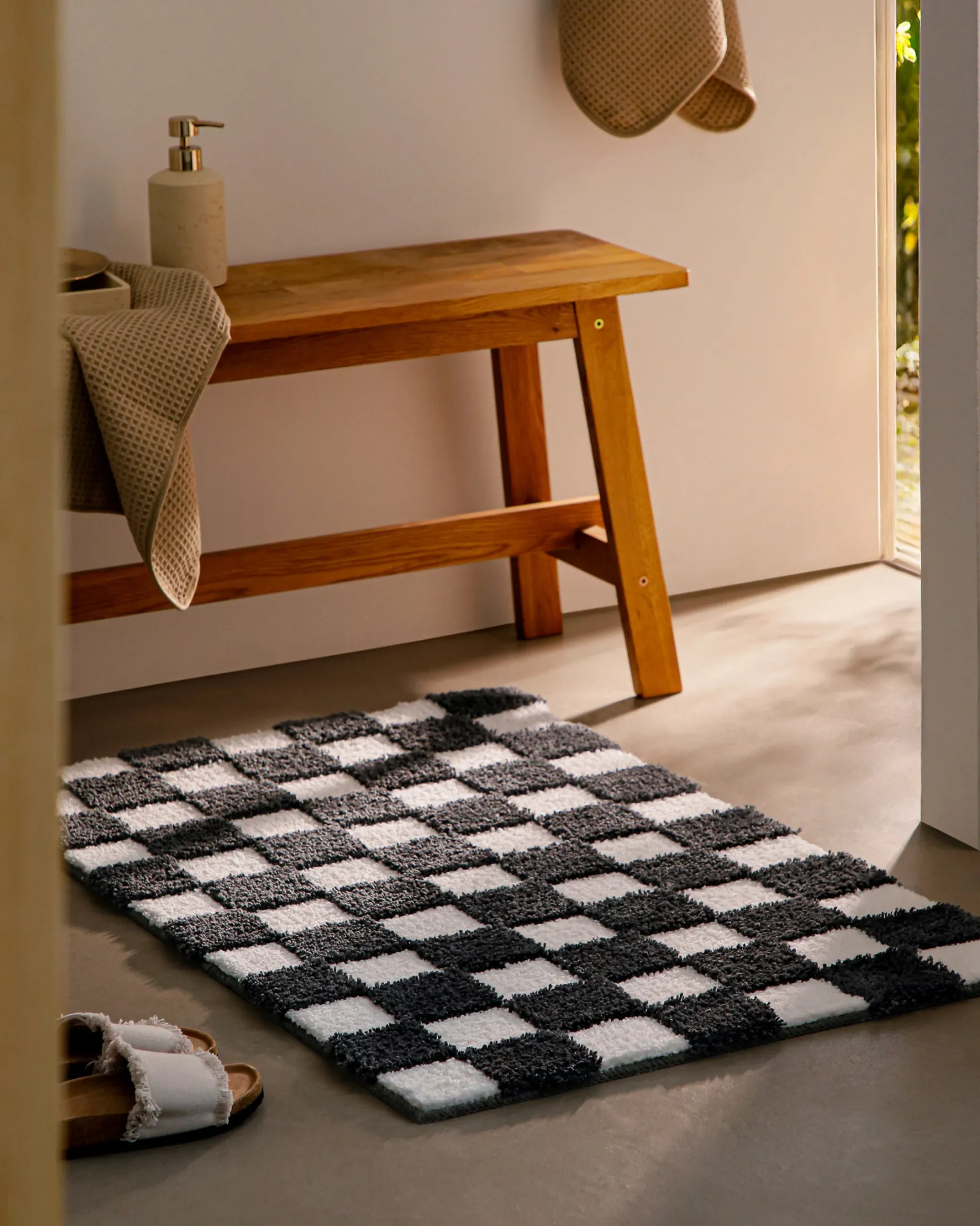 Badteppich Anthrazit Grau "Bobbi" WECONhome