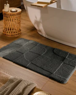 Badteppich Anthrazit Grau "Davie" WECONhome