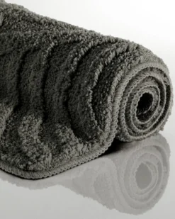 Badteppich Anthrazit Grau 