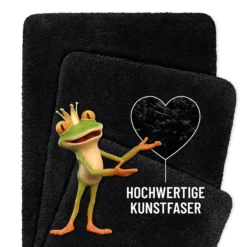 Badteppich Anthrazit Schwarz