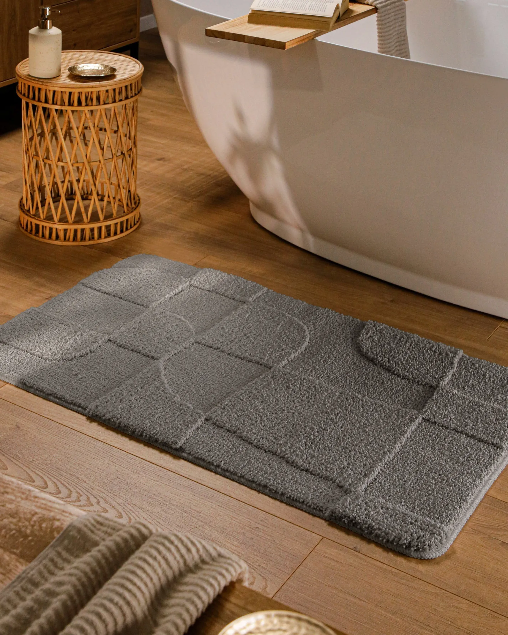 Badteppich Basalt Grau "Davie" WECONhome