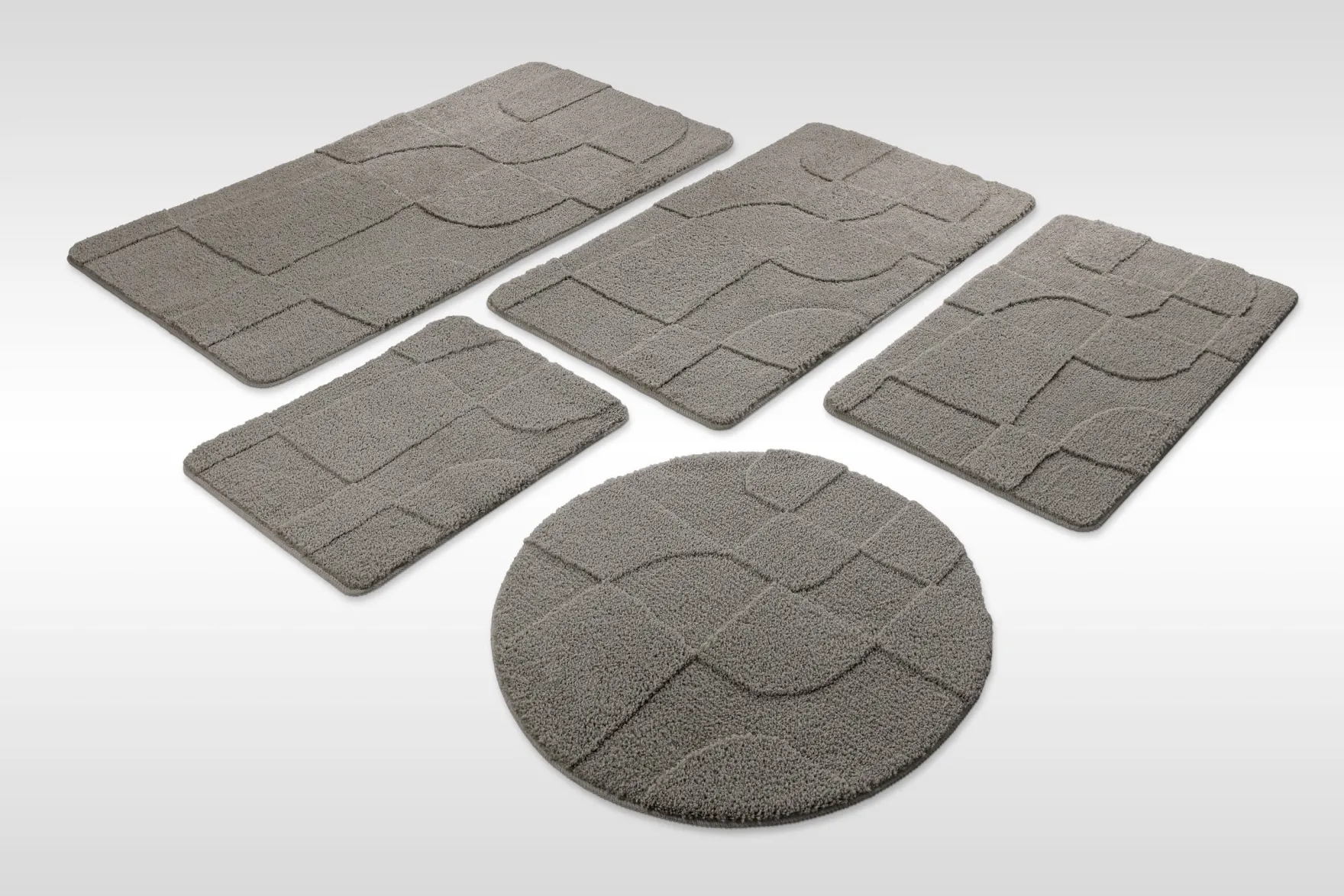 Badteppich Basalt Grau "Davie" WECONhome