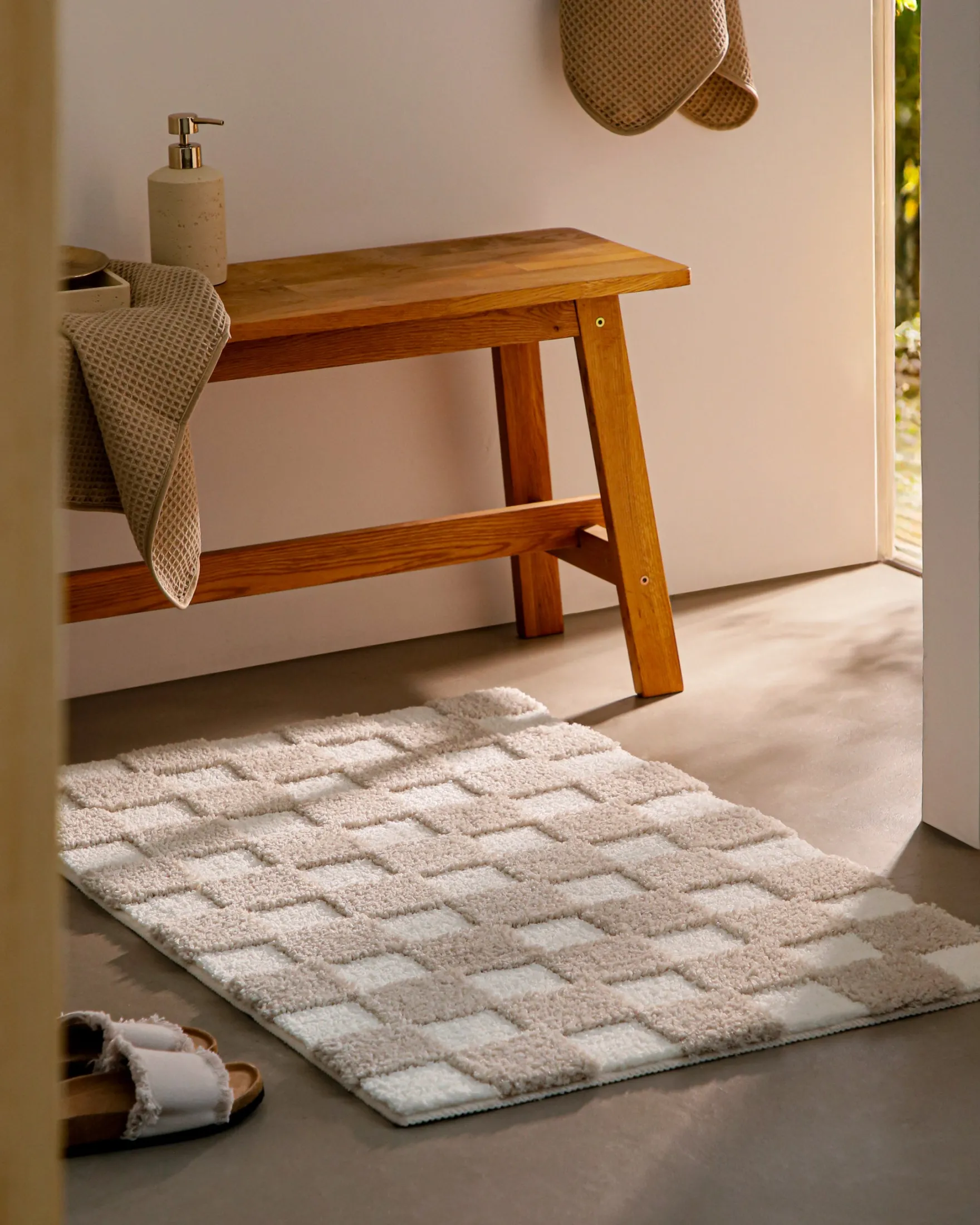 Badteppich Beige "Bobbi" WECONhome