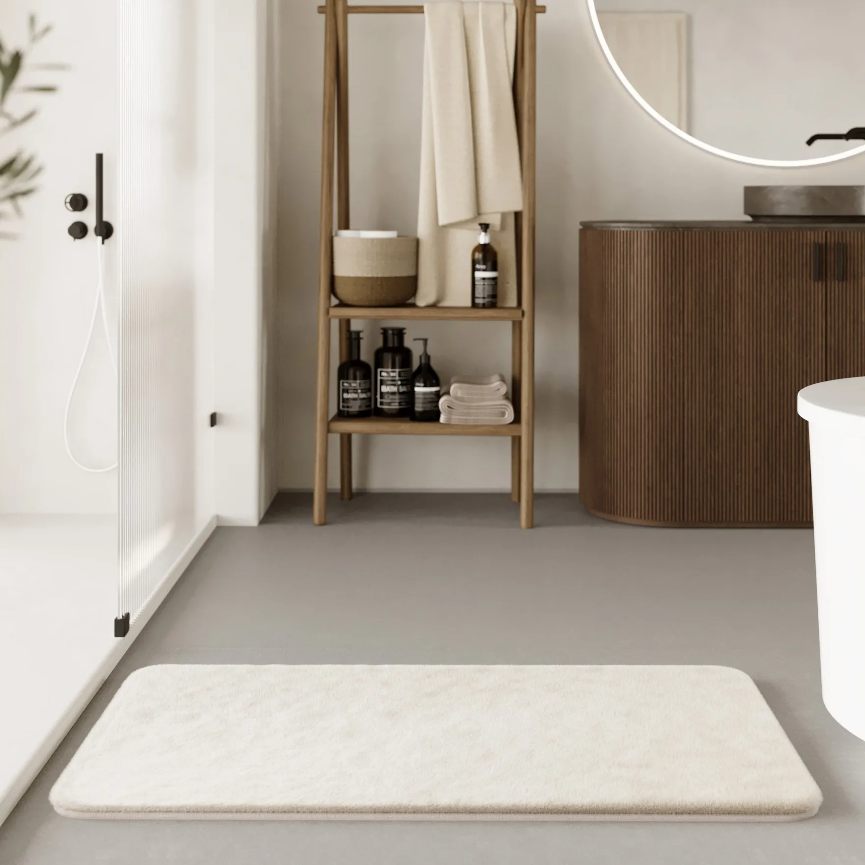 Badteppich Beige "Emil" WECONhome Basics