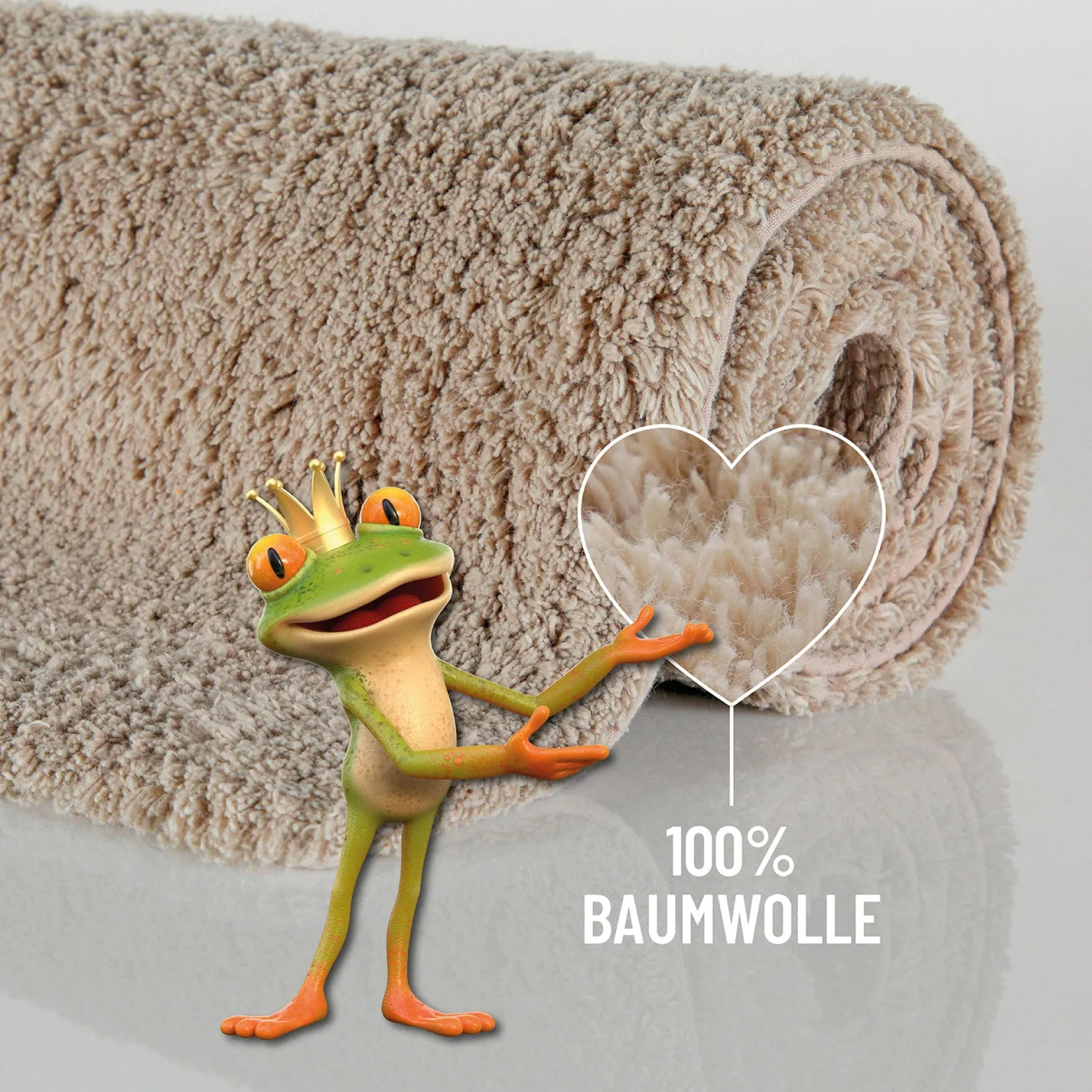 Badteppich Beige "Erik" WECONhome Basics