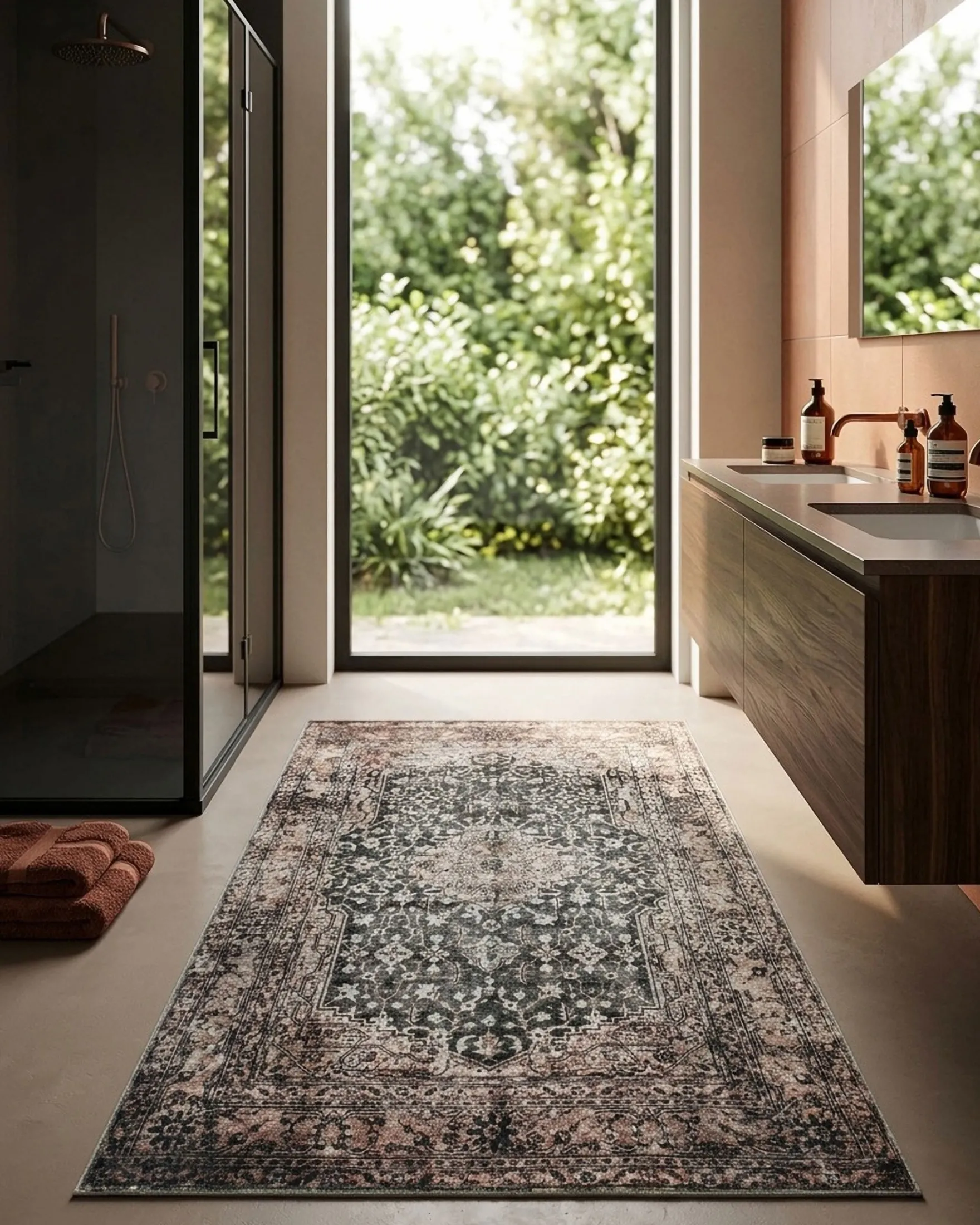 Badteppich Beige Grau "Ralph" WECONhome