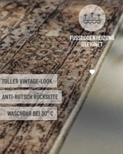 Badteppich Beige Grau