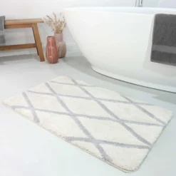 Badteppich Beige Grau
