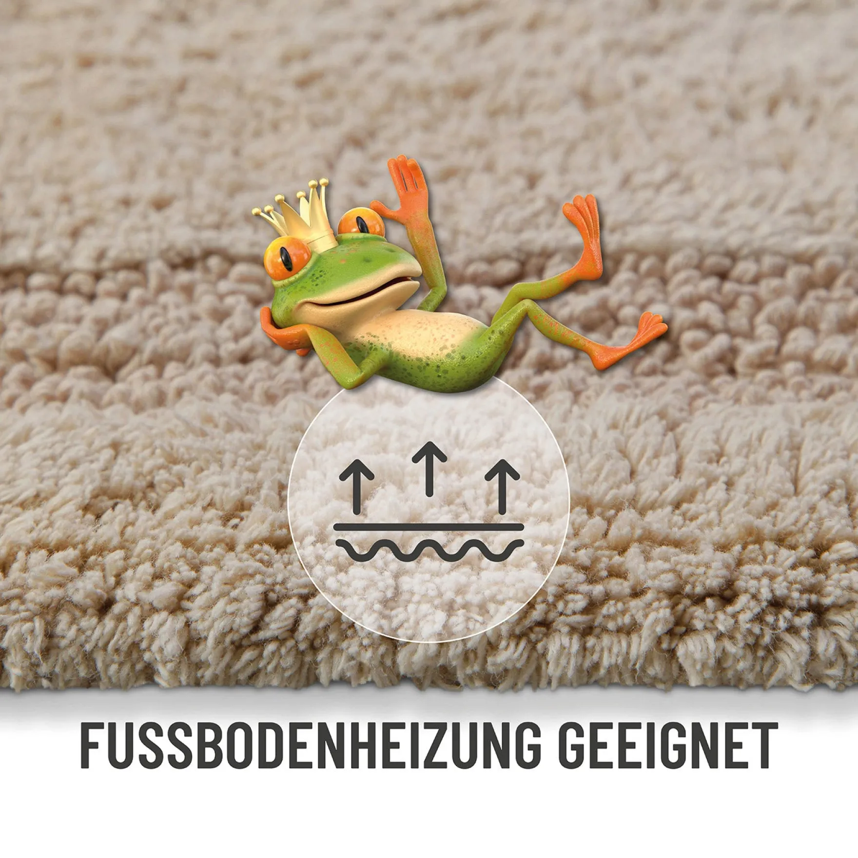 Badteppich Beige "Knut" WECONhome Basics