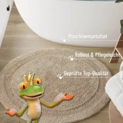 Badteppich Beige