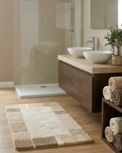 Badteppich Beige Multi