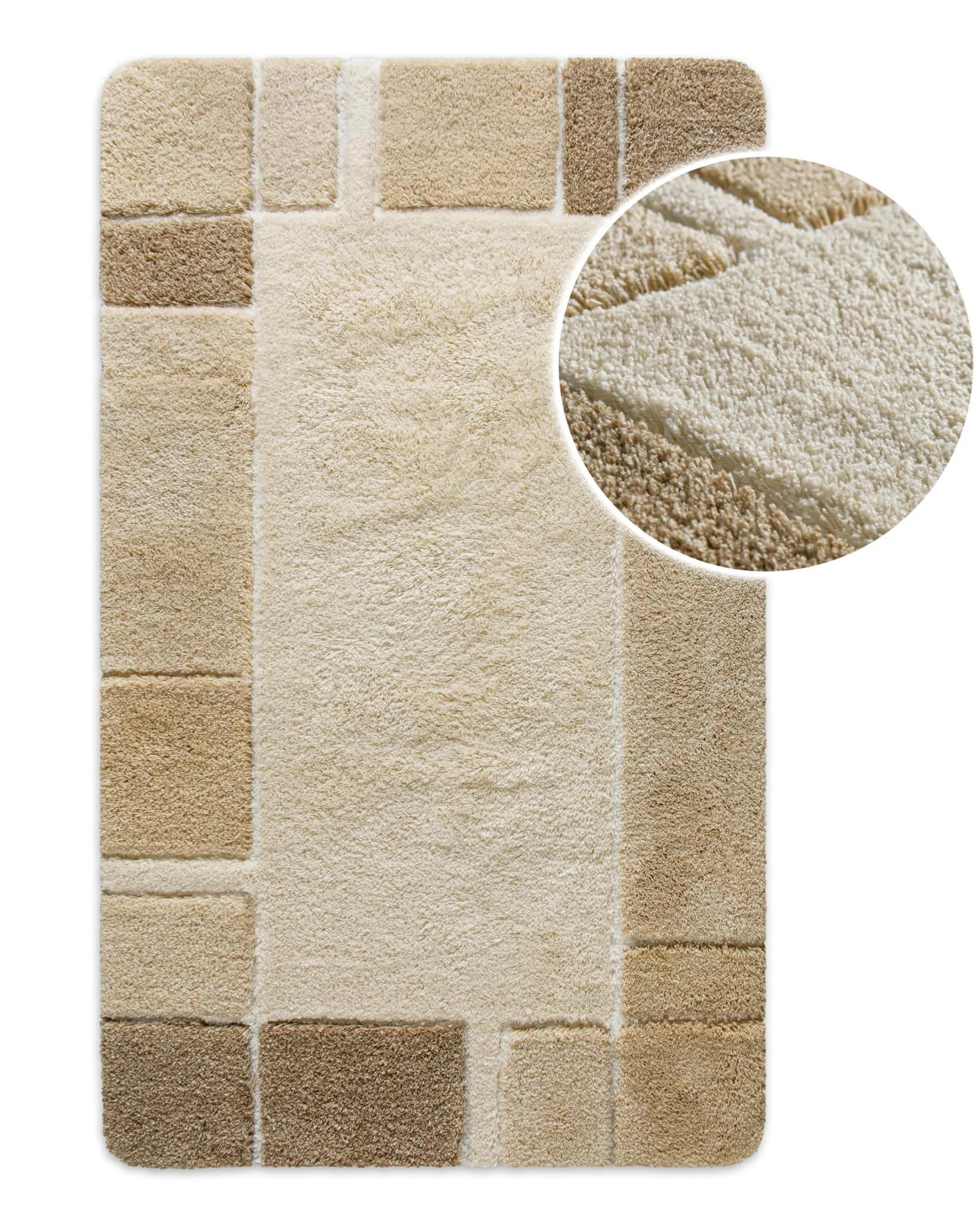 Badteppich Beige Multi "Villa Elba" Homie Living