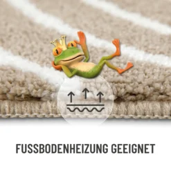 Badteppich Beige Weiß "Hilda" WECONhome Basics