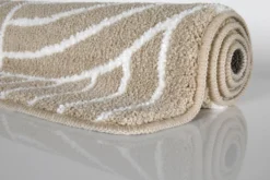 Badteppich Beige Weiß "Hilda" WECONhome Basics