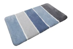 Badteppich Blau Grau 