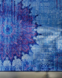 Badteppich Blau Multi