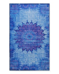 Badteppich Blau Multi