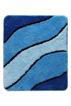 Badteppich Blau Multi 