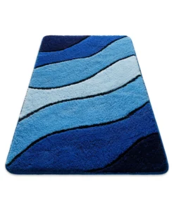 Badteppich Blau Multi 