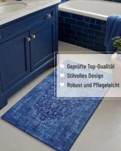 Badteppich Blau Multi