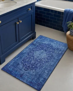 Badteppich Blau Multi