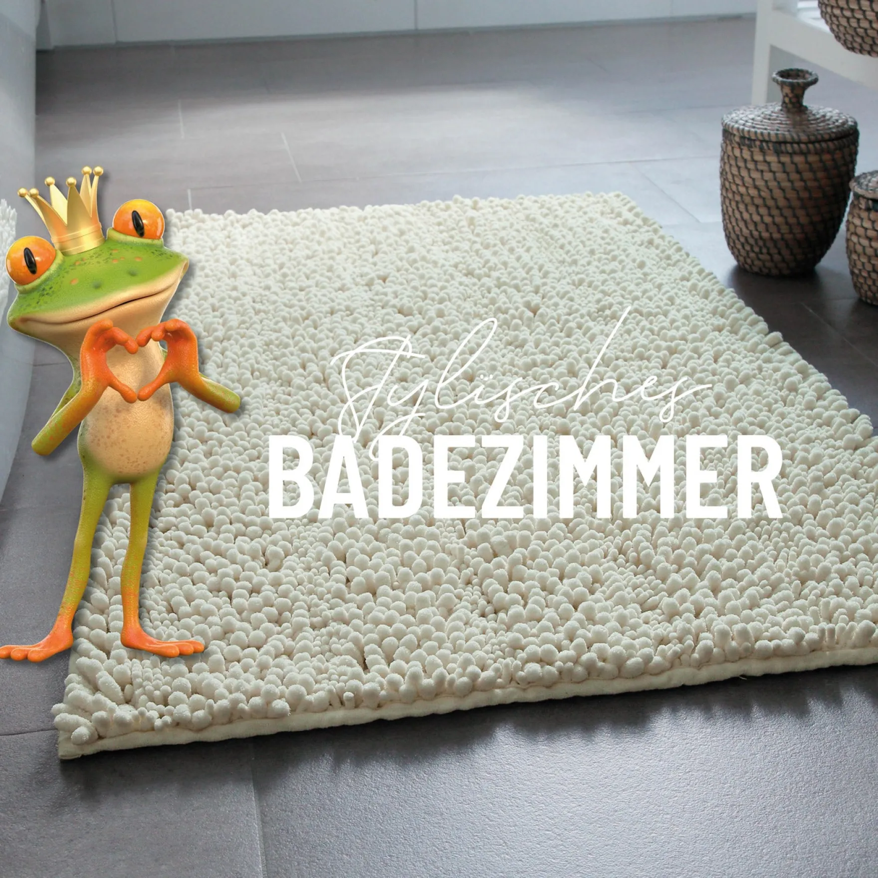 Badteppich Creme Beige "Benno" WECONhome Basics