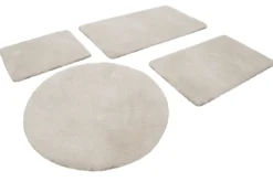 Badteppich Creme Beige