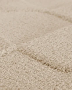 Badteppich Creme Weiß 