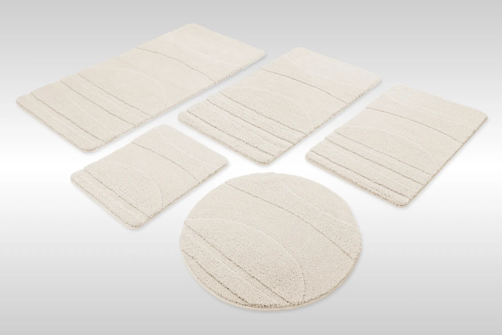 Badteppich Creme Weiß "Marc" WECONhome