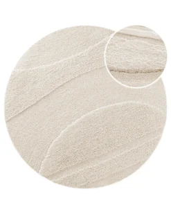 Badteppich Creme Weiß