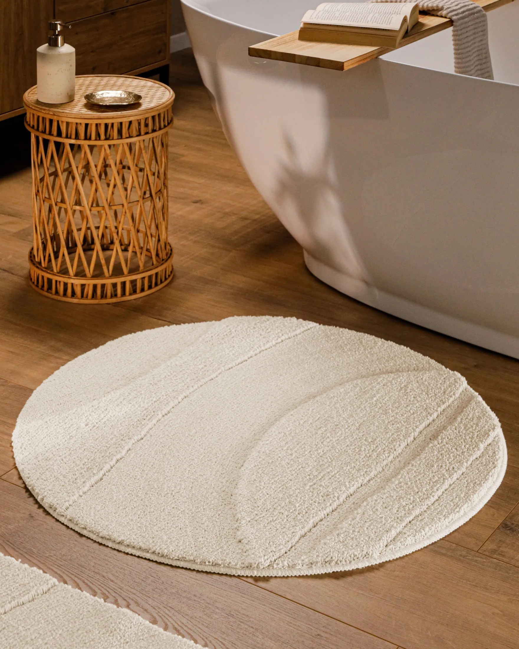 Badteppich Creme Weiß "Marc" WECONhome