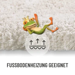 Badteppich Elfenbein
