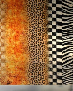 Badteppich Gelb Orange Animal Print mit Zebra-Design "Jungle Stripes" WECONhome