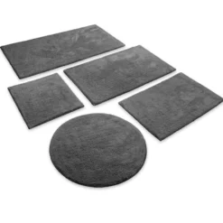 Badteppich Granit Grau