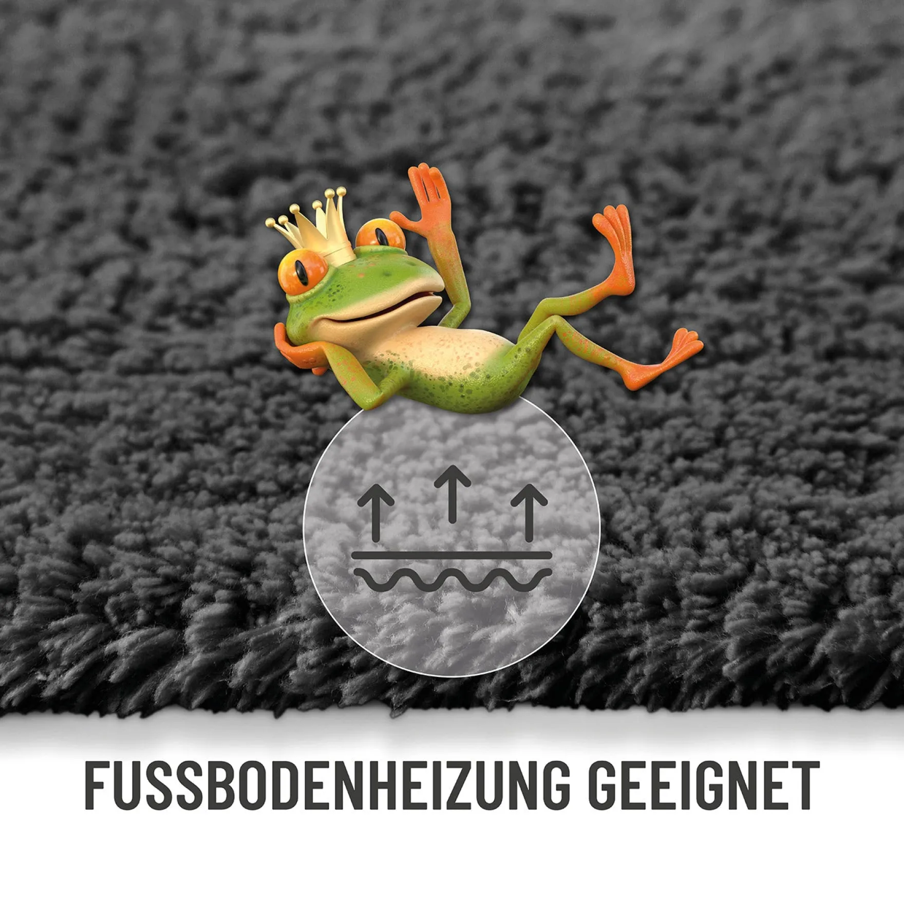 Badteppich Granit Grau "Erik" WECONhome Basics