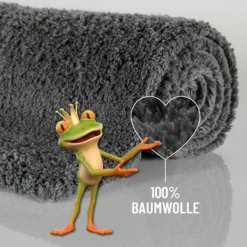 Badteppich Granit Grau