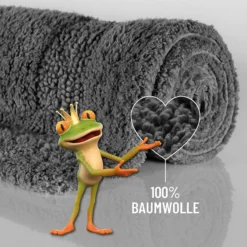 Badteppich Granit Grau