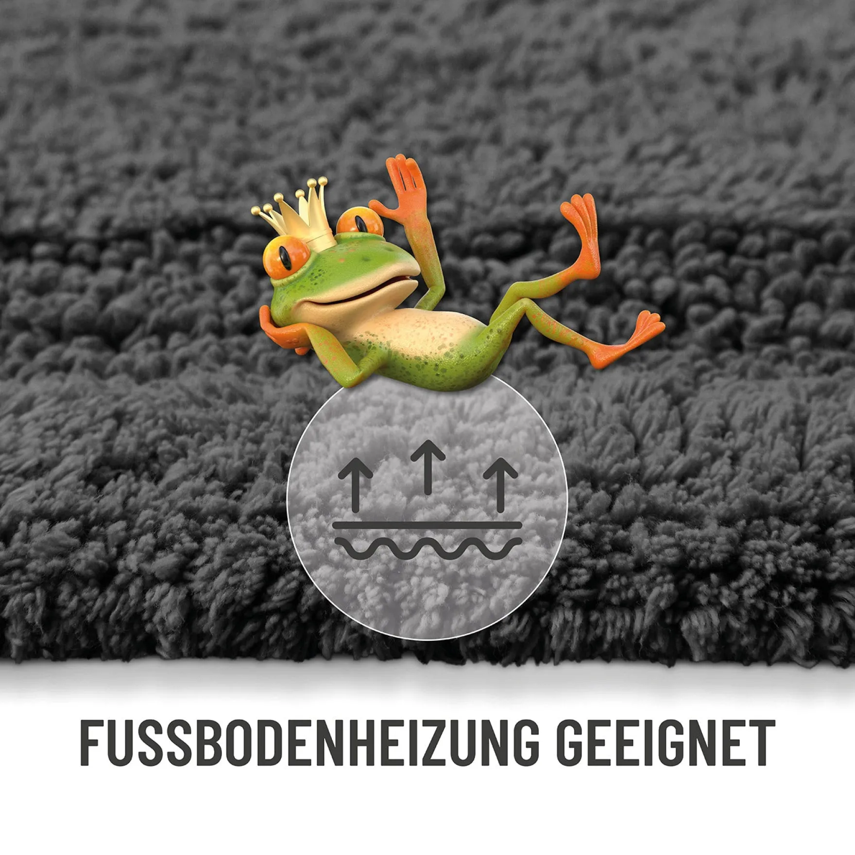 Badteppich Granit Grau "Knut" WECONhome Basics