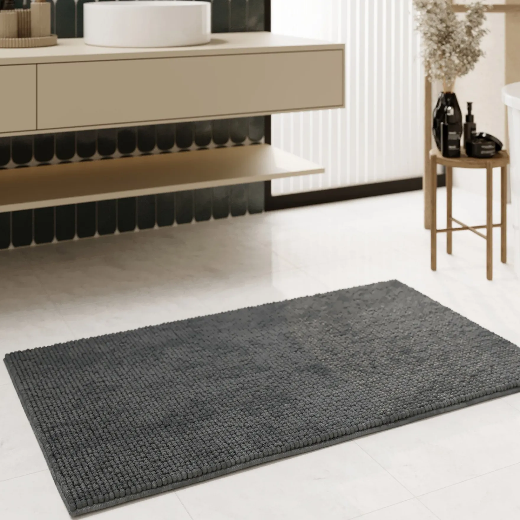 Badteppich Grau "Balu" WECONhome Basics