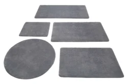 Badteppich Grau