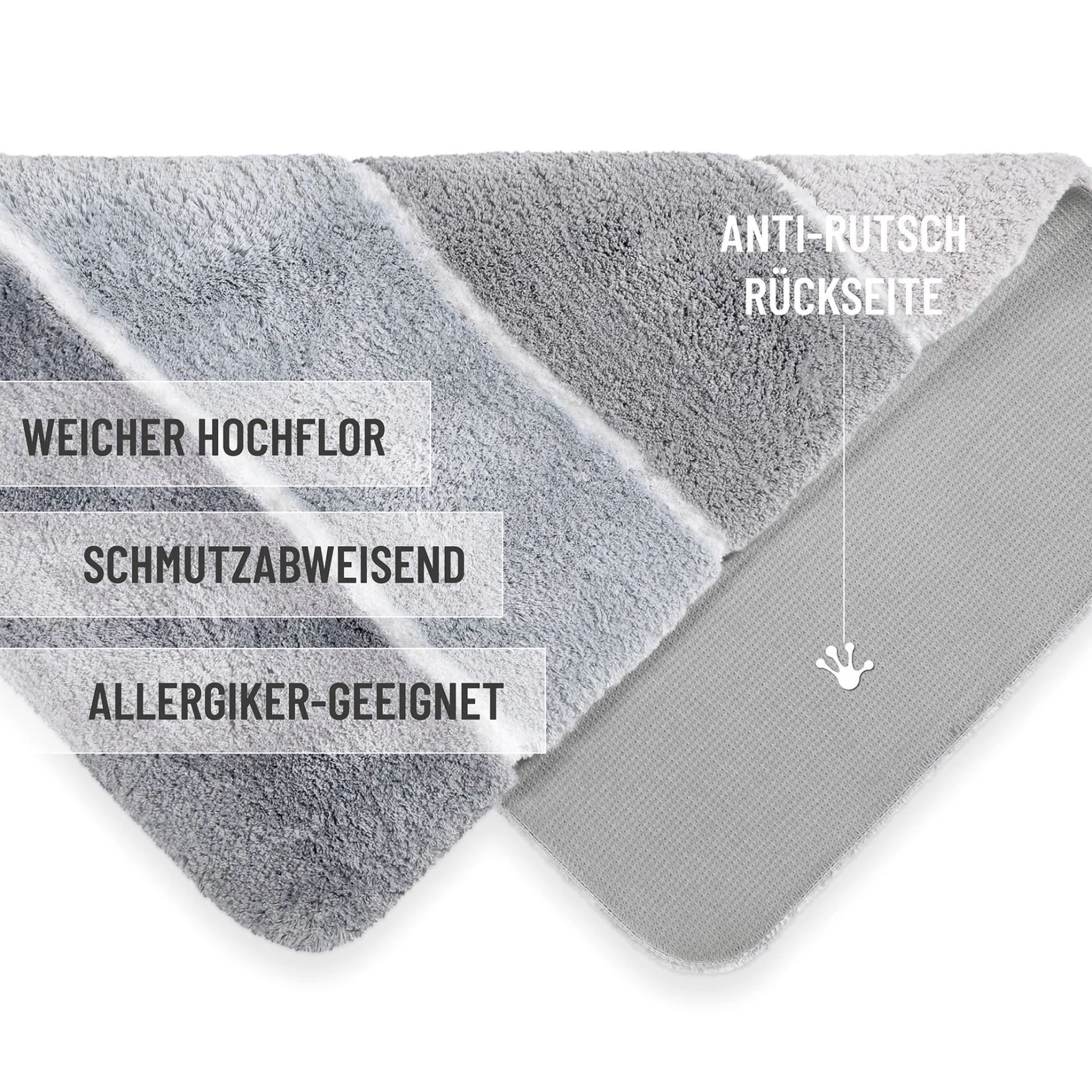 Badteppich Grau Multi "Rio Marina" Homie Living