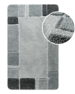 Badteppich Grau Multi