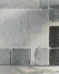 Badteppich Grau Multi